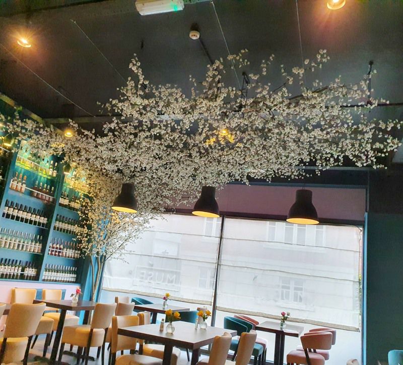 Artificial blossom ceiling tree 1