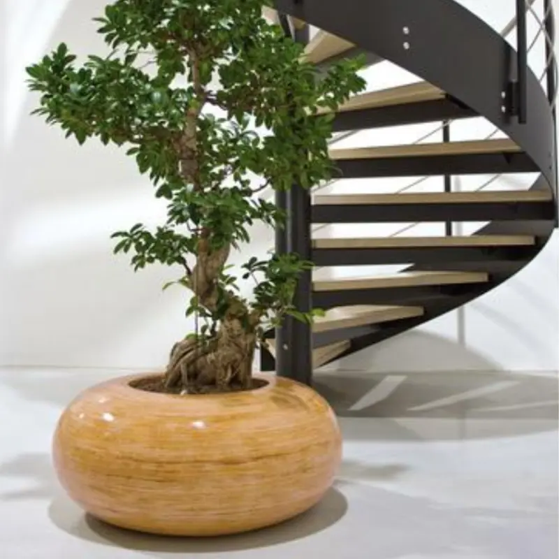 NK DONUT planter of NATURA wicker. 2
