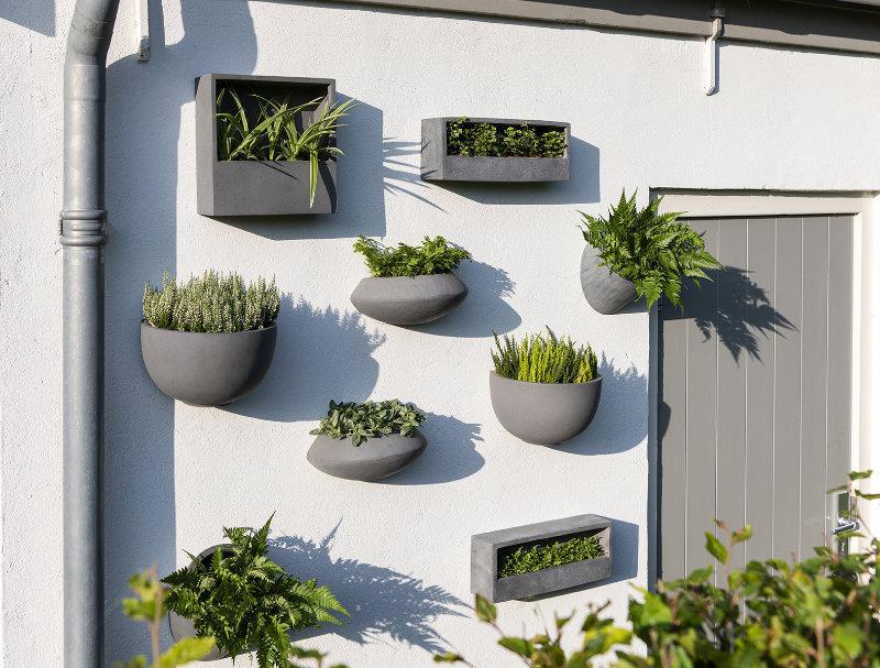 Cememt Style Wall Planters