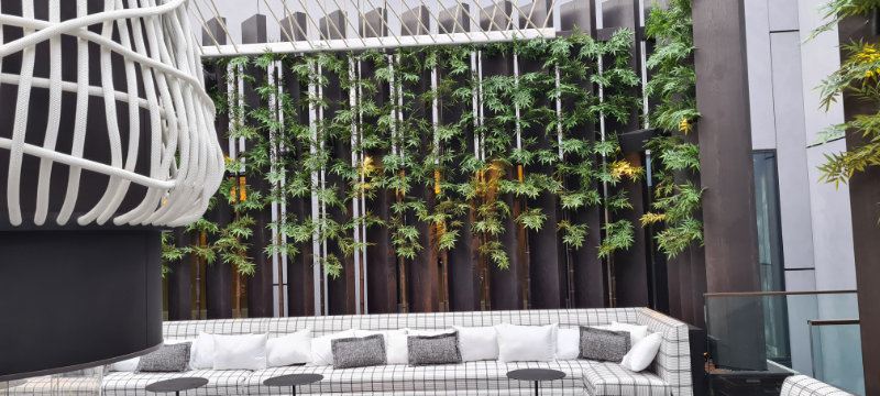 Artificial Bamboo Planting The Londoner Hotel