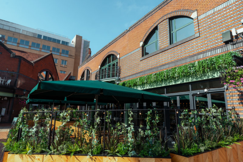 Exterior Artificial Planting Brindley Place ABO 1