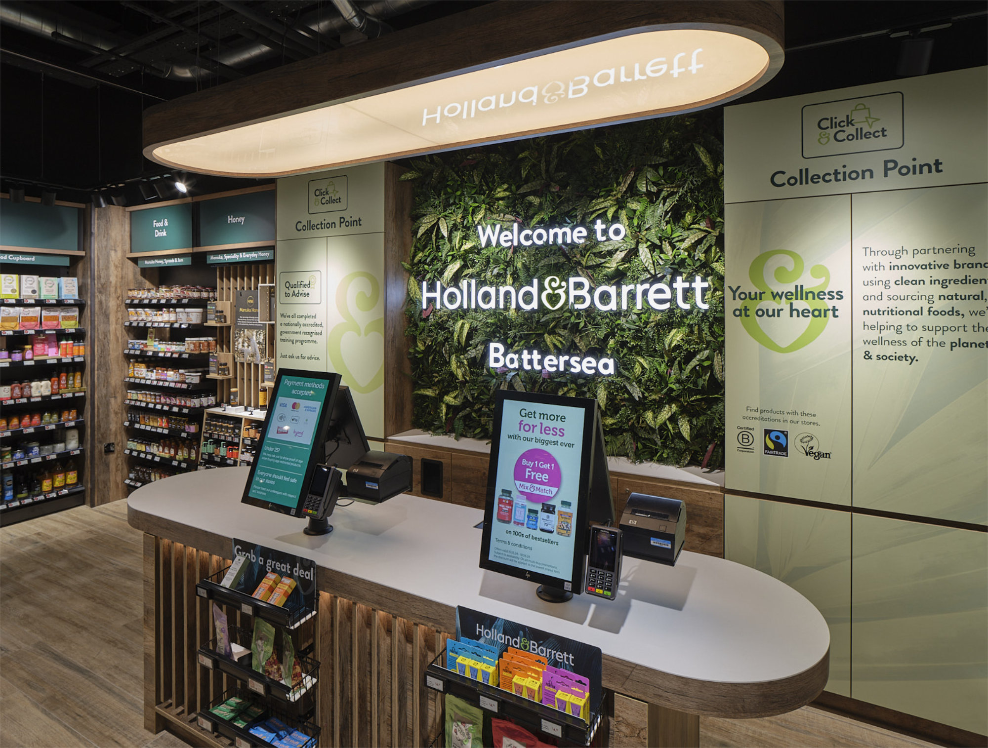 2000 Artificial Green Wall Holland and Barrett Battersea
